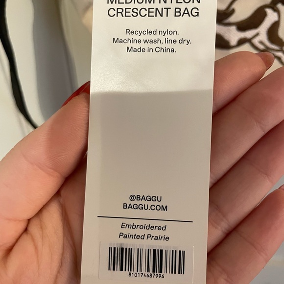 BAGGU Painted Prairie Embroidered Bag NWT - Picture 3 of 3